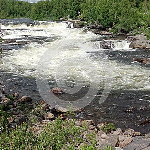 Waterfall in the north of Norway