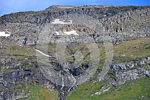 Waterfall in north Norway