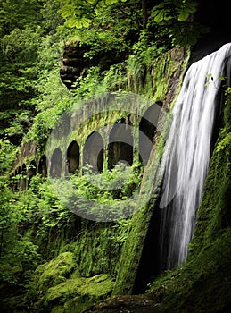 Waterfall from an old aquaduct