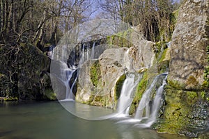 Waterfall in Olot, Spain