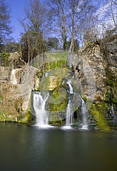 Waterfall in Olot, Spain