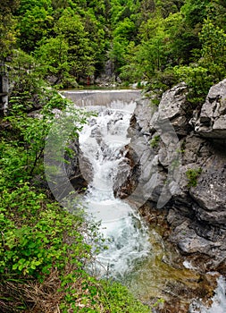 Waterfall in Olympus Mountains, Greece