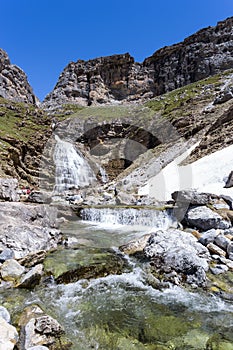 Waterfall in Ordesa National Park