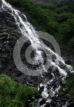 Waterfall outside Valdez, Alaska
