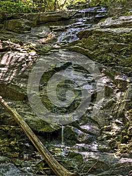 Waterfall on Overall Run Falls Trail in Shenandoah National Park