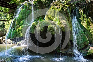 Waterfall, overlooking the Bigar waterfall, Romania