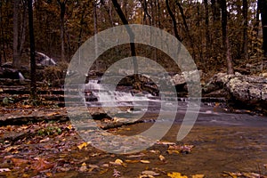 Waterfall along Collins Creek in Herber Springs Arkansas