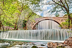 The waterfall of Palaiokaria, Greece