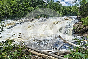 Waterfall at the parc regional de la riviere du nord, St-Jerome, Quebec