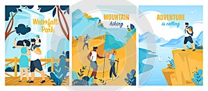 Waterfall Park, Hiking Summer Adventures Flat Set