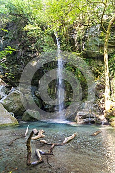 Waterfall in Pelion, Greece