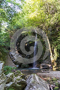 Waterfall in Pelion, Greece