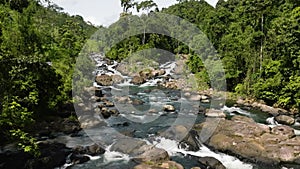 Waterfall in the Philippines. Limunsudan Falls.