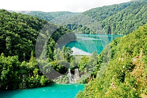Waterfall at Plitvice national park