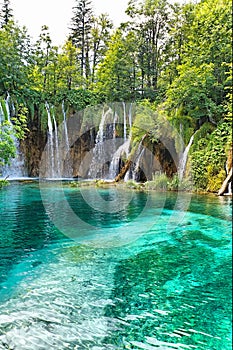 Waterfall in Plitvicke National Park