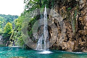 Waterfall in Plitvicke National Park