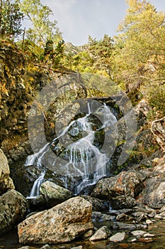 Waterfall of the Pollos river in Andorra photo