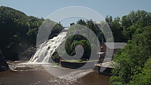 Waterfall and power station