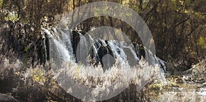 Waterfall in pristine environment, Sichuan - China