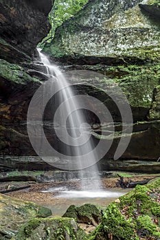 Waterfall on Queer Creek in the Hocking Hills