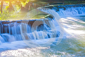 Waterfall in rain forest at Chet Sao Noi waterfall National Park