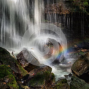 Waterfall Rainbow in the Campsie Fells