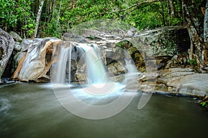 Waterfall and rainforrest