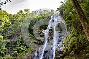 Waterfall in a remote desert location