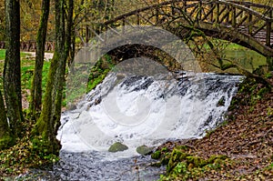 Waterfall of river Bosna near Sarajevo