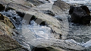 Waterfall on the river enns