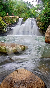 Waterfall in River