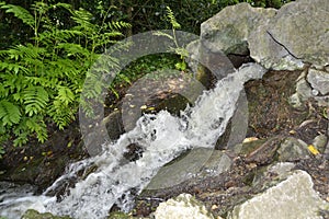 Waterfall of a river that passes through Gernica