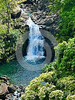 Waterfall on the road to Hana, Maui