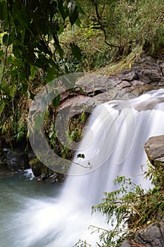 Waterfall on road to Hana Maui Hawaii