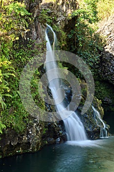 Waterfall on road to Hana Maui Hawaii