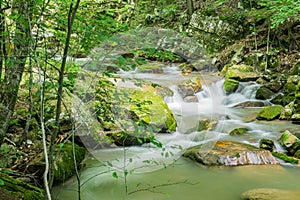 Waterfall on Roaring Run Creek in the Jefferson National Forest