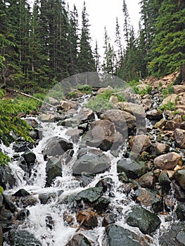 Waterfall in Rockies