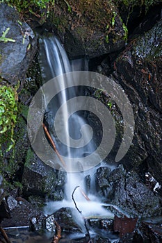 Waterfall & Rocks - Natural Beauty