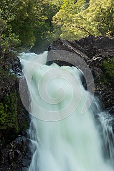 Rio Chaicas waterfall between the forest photo