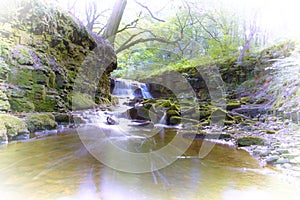 Cascata dopo la pioggia 