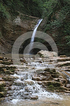 Waterfall. Rufabgo river.