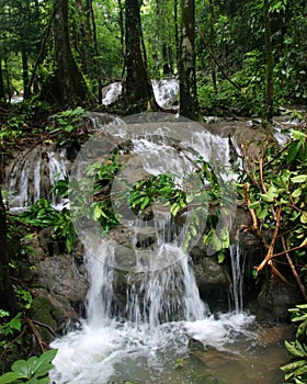 Waterfall at Sa Nang Manora Forest Park, Phang Nga Province, Thailand