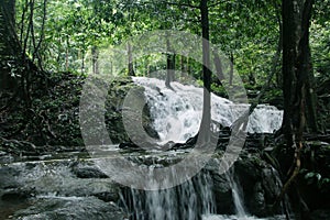 Waterfall at Sa Nang Manora Forest Park, Phang Nga Province, Thailand