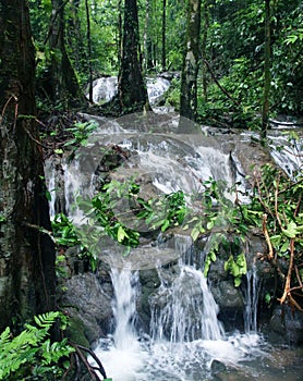 Waterfall at Sa Nang Manora Forest Park, Phang Nga Province, Thailand