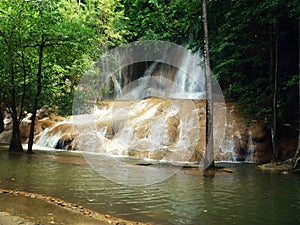Waterfall Sai Yok in Thailand