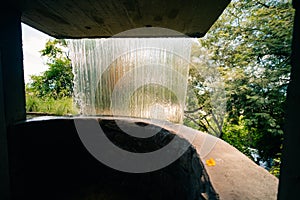 Waterfall on San Bernardo Hill in the city of Salta in Argentina. photo