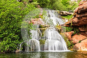 Waterfall Sant Miquel del Fai, Spain