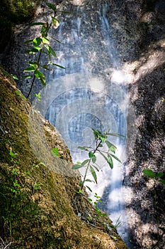 Waterfall Sentonina Staza on Sentonas trail between Rabac and Labin