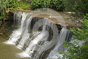 Waterfall, sharp water