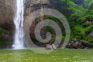 Waterfall in Shimendong in China photo